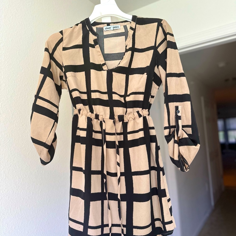 Black and Tan Spring Dress